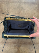 Vintage 80s Judith Leiber Reptile Purse in Deep Teal