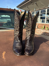Vintage dark brown Justin cowgirl boots|size 8.5