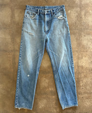 Vintage Distressed Blue Jeans