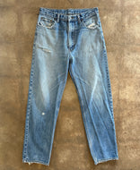 Vintage Distressed Blue Jeans