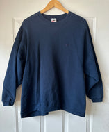 Vintage Nike Navy Blue Sweatshirt|Large