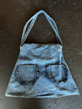 Vintage Ruffle Pocket Denim Purse
