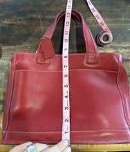 Vintage Coach Red Leather Bleecker Satchel Bag