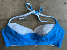 Vintage 50’s 60’s Lovable Blue Cotton Halter Bra Top|Tag Size 34B