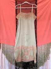 1920’s Green Silk Lace Slip Dress | M/L