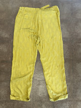 Vintage Yellow/Gold Silky Loungewear Novelty Chief Print Pants