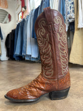 Vintage Tony Lama Brown Snakeskin Boots|9.5 D