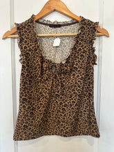 Vintage Y2K Leopard Print Tank Top|Small