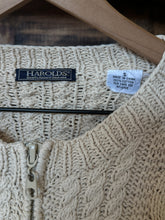 Vintage 90’s Harold’s Cable Knit Zip Cardigan|size small
