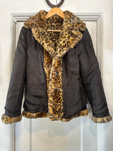 Vintage Junction West Leopard Print Reversible Coat|Small