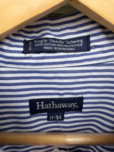 Vintage Blue Pin-Stripe Button Up|XXL