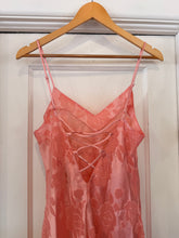 90’s Victoria’s Secret Gold Label Sheer Print Coral Slip Dress | Medium