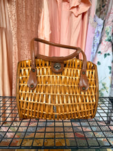 60’s Wicker Basket Turn Lock Purse
