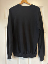 Vintage Wolf Graphic Black Crewneck Sweatshirt|Size Large