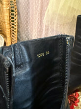 Vintage Grigiarancio black leather heeled ankle boots | 38