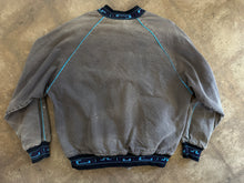 Vintage 90s Walls Mountain Southwestern Canvas Bomber Jacket|Large
