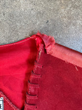 Vintage 90s Mona Mode Red Suede Vest|Medium