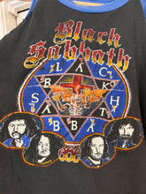Vintage 70’s 80’s Black Sabbath cut off raglan tee | large