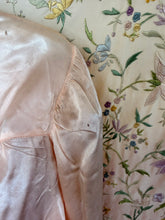 30’s Peach Satin Tulure Bed Jacket | Medium