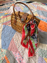 60’s Wicker Basket Turn Lock Purse