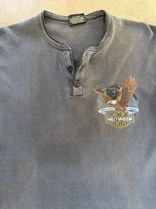 Vintage Harley Henley long sleeve tee | medium