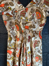 Vintage 70’s Novelty print Palazzo jumpsuit | sm/m