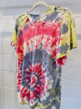Vintage Distressed Tie Dye Tee | Size Large