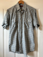 Vintage Pearl Snap Short Sleeve Button Down|Large
