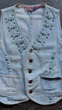 Vintage 70’s Faded Glory Studded Denim Vest | Xs
