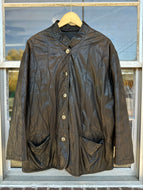 Vintage Bergdorf Goodman Quilted leather reversible jacket-XL