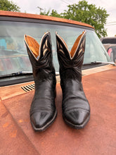 Vintage 40’s 50’s Nocona Pee Wee Shorty Inlay Cowboy Boots | Womens 8.5-9