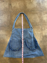 Vintage Ruffle Pocket Denim Purse