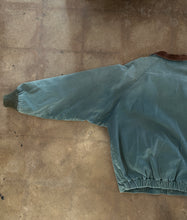 Vintage 90s Faded Sage Green Walls Blizzard-Pruf Canvas Bomber Jacket|XL