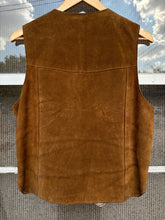 Vintage 70s Schott Rancher Brown Suede Western Cowboy Vest|Medium