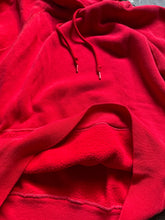 70’s bright red raglan hoodie | small