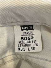 Vintage White 505 Levi's|Waist 30”