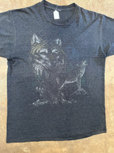 Vintage Paper Thin Wolf Graphic Tee|Large