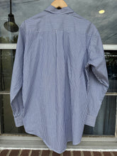 Vintage Blue Pin-Stripe Button Up|XXL