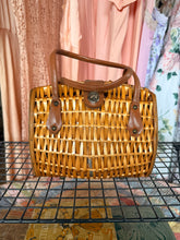 60’s Wicker Basket Turn Lock Purse
