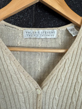 Vintage 90’s Valerie Steven’s ribbed cashmere cardigan | large