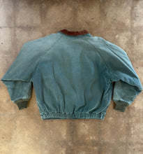 Vintage 90s Faded Sage Green Walls Blizzard-Pruf Canvas Bomber Jacket|XL