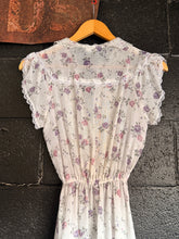70’s Oops California Sheer Floral Prairie Dress | xs/sm