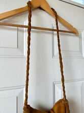 Vintage 60’s/70’s Suede Crossbody Purse With Braided Strap + Long Fringe