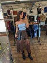 Vintage 70’s Brown Lace Open Front Skirt