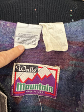 Vintage 90s Walls Mountain Southwestern Canvas Bomber Jacket|Large