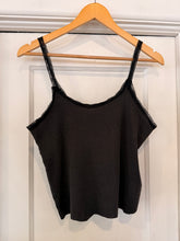 80’s Sleeping Beauty Cropped Lace Trim Tank | medium