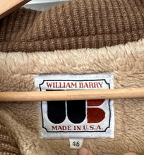 Vintage William Barry vintage houndstooth jacket with a sherpa lining