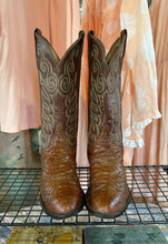 Vintage Tony Lama Brown Snakeskin Boots|9.5 D