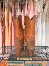 Vintage Dexter two tone leather & suede cowgirl boots | size 9
