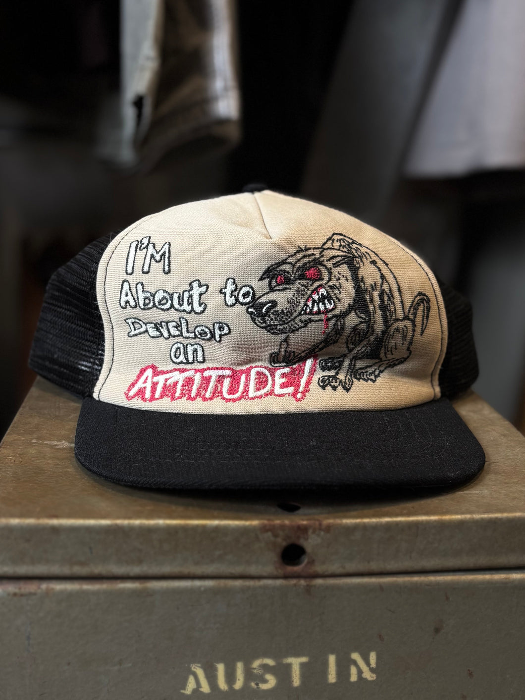 Vintage “I’m About To Develop An Attitude” Hat